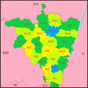 Property Inspection Report North London Map