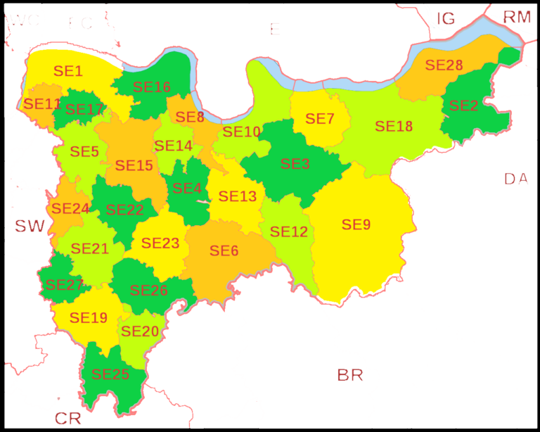 Property Inspection Report South East London Map